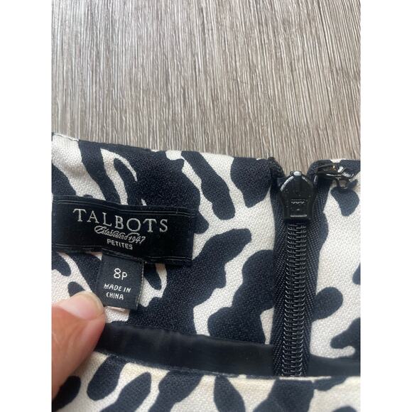 Talbots Leopard Print Dress, Petite size 8P, sleeveless - Picture 4 of 9